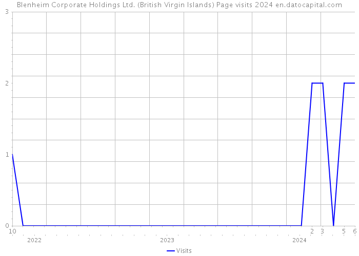 Blenheim Corporate Holdings Ltd. (British Virgin Islands) Page visits 2024 
