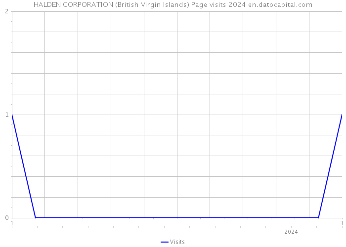 HALDEN CORPORATION (British Virgin Islands) Page visits 2024 