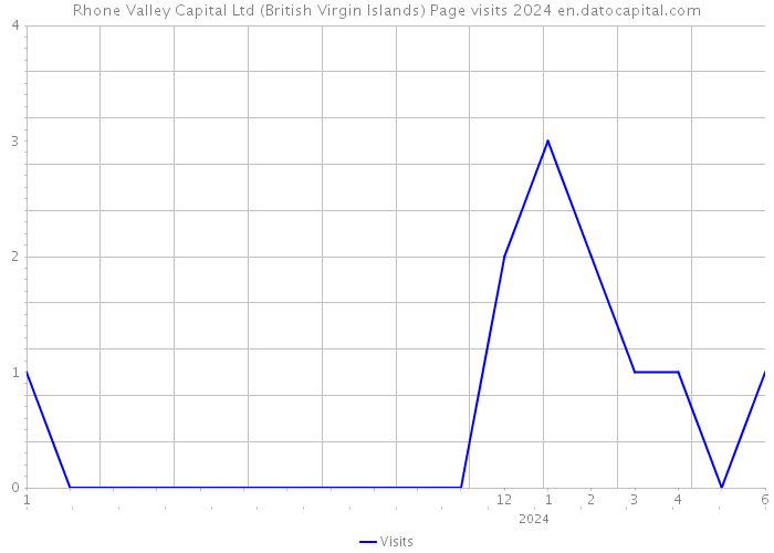 Rhone Valley Capital Ltd (British Virgin Islands) Page visits 2024 