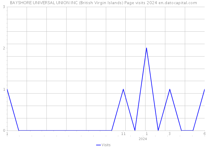 BAYSHORE UNIVERSAL UNION INC (British Virgin Islands) Page visits 2024 