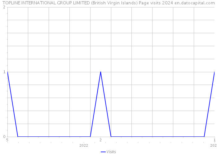 TOPLINE INTERNATIONAL GROUP LIMITED (British Virgin Islands) Page visits 2024 