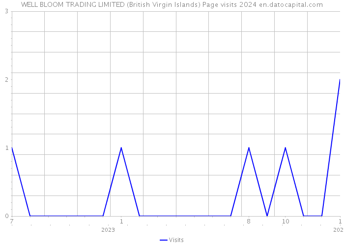 WELL BLOOM TRADING LIMITED (British Virgin Islands) Page visits 2024 