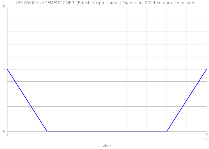 LUDLOW MANAGEMENT CORP. (British Virgin Islands) Page visits 2024 