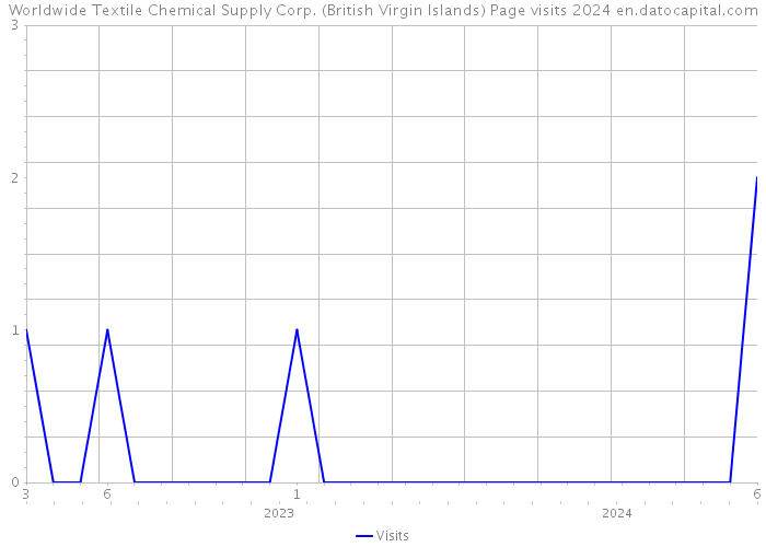 Worldwide Textile Chemical Supply Corp. (British Virgin Islands) Page visits 2024 