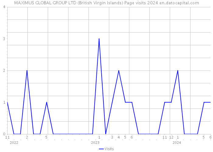 MAXIMUS GLOBAL GROUP LTD (British Virgin Islands) Page visits 2024 
