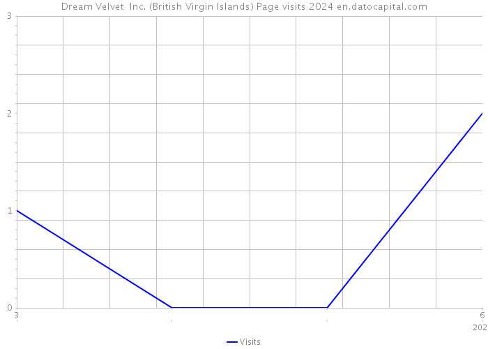 Dream Velvet Inc. (British Virgin Islands) Page visits 2024 