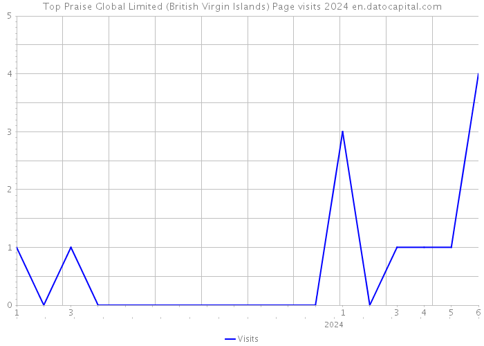 Top Praise Global Limited (British Virgin Islands) Page visits 2024 