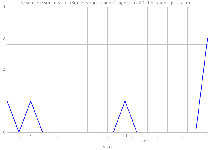 Ansam Investments Ltd. (British Virgin Islands) Page visits 2024 