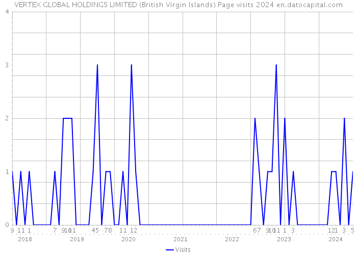 VERTEX GLOBAL HOLDINGS LIMITED (British Virgin Islands) Page visits 2024 