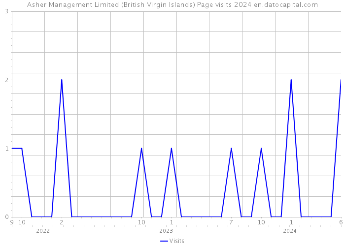 Asher Management Limited (British Virgin Islands) Page visits 2024 