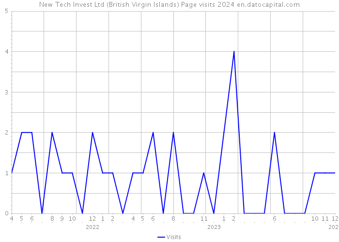 New Tech Invest Ltd (British Virgin Islands) Page visits 2024 