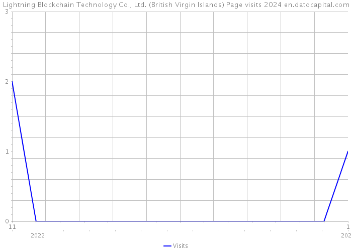 Lightning Blockchain Technology Co., Ltd. (British Virgin Islands) Page visits 2024 