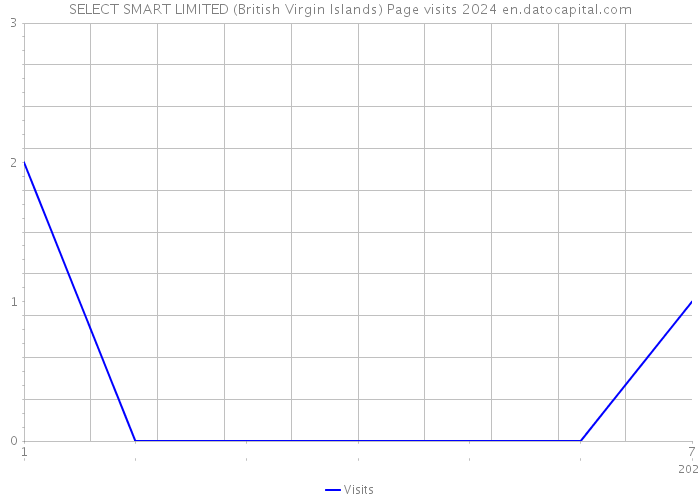 SELECT SMART LIMITED (British Virgin Islands) Page visits 2024 