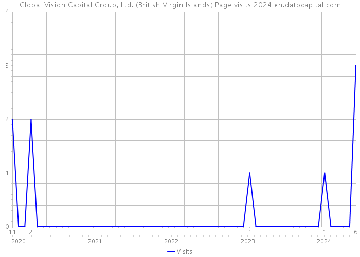 Global Vision Capital Group, Ltd. (British Virgin Islands) Page visits 2024 