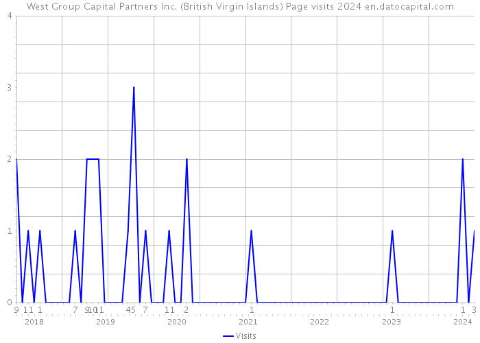West Group Capital Partners Inc. (British Virgin Islands) Page visits 2024 