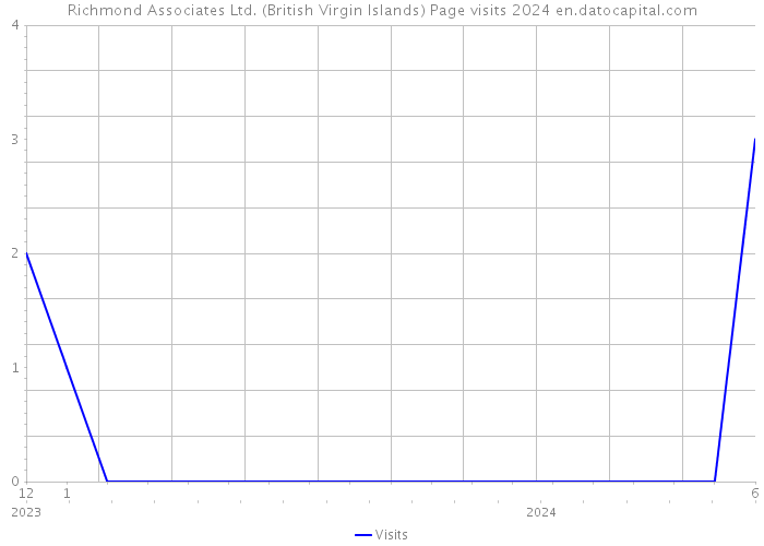 Richmond Associates Ltd. (British Virgin Islands) Page visits 2024 