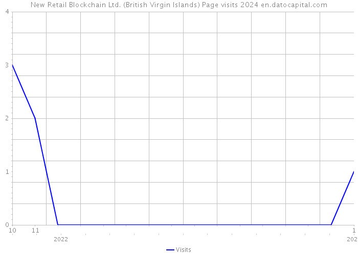 New Retail Blockchain Ltd. (British Virgin Islands) Page visits 2024 