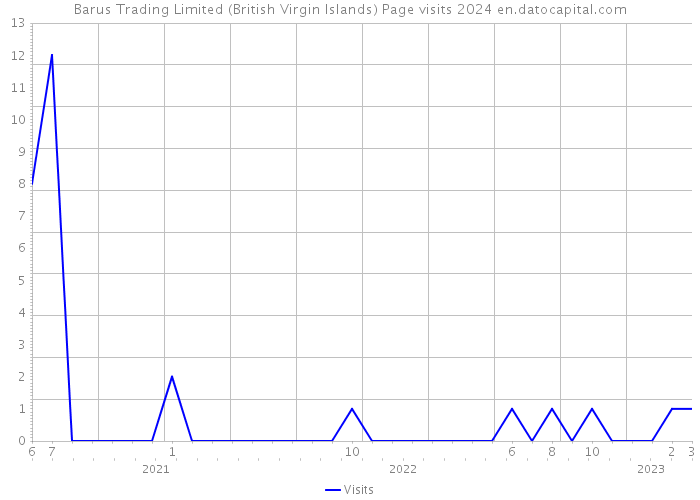 Barus Trading Limited (British Virgin Islands) Page visits 2024 